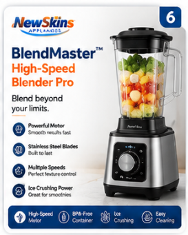 NewSkins™ BlendMaster High-Speed Blender Pro